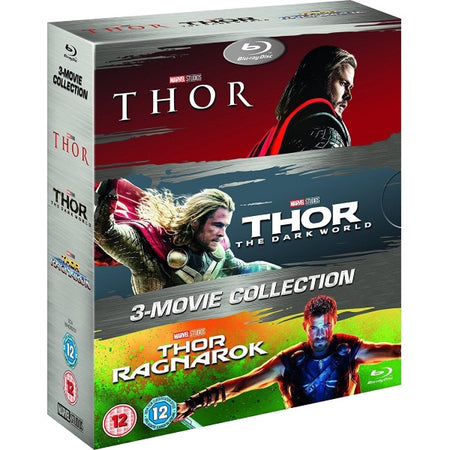 Marvel's Thor + The Dark World + Ragnarok [Blu-ray 3-Movie Collection] DVDs & Blu-Rays Marvel   