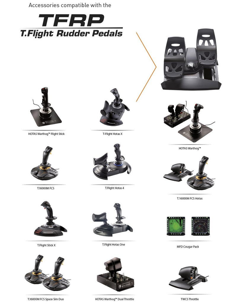 thrustmaster t pedals Thrustmaster T.Flight Rudder Pedals