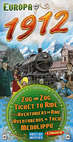 Ticket to Ride: Europa 1912 Expansion [Board Game, 2-5 Players] Board Game Days of Wonder   