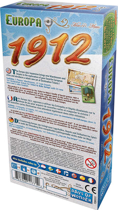 Ticket to Ride: Europa 1912 Expansion [Board Game, 2-5 Players] Board Game Days of Wonder   