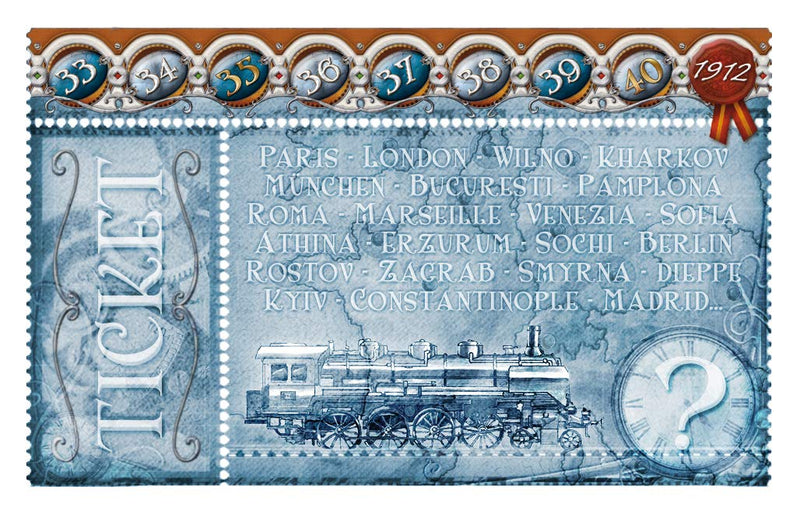 Ticket to Ride: Europa 1912 Expansion [Board Game, 2-5 Players] Board Game Days of Wonder   