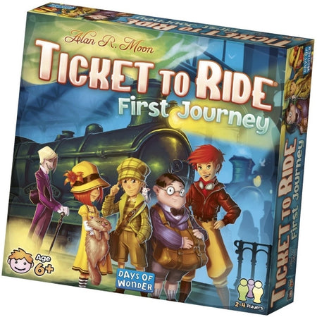 Ticket to Ride: First Journey [Board Game, 2-4 Players] Board Game Days of Wonder   