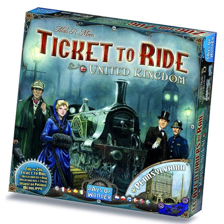 Ticket to Ride Map Collection: Volume 5 – United Kingdom & Pennsylvania [Board Game, 2-5 Players] Board Game Days of Wonder   