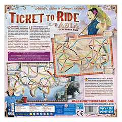 Ticket to Ride: Asia [Board Game, 2-6 Players] Board Game Days of Wonder   