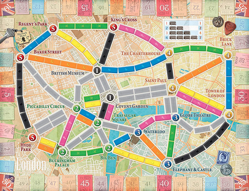 Ticket to Ride: London [Board Game, 2-4 Players] Board Game Days of Wonder   