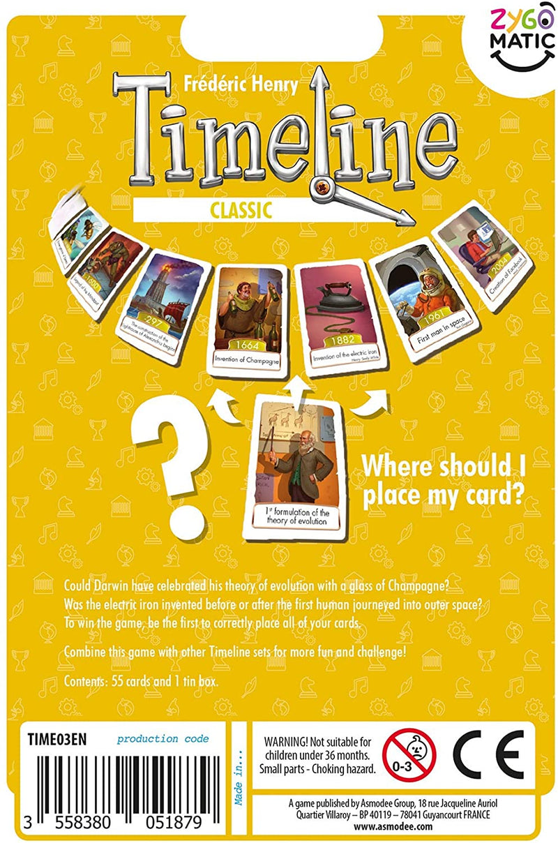 Timeline: Classic Card Game Asmodee   