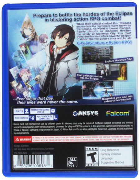 Tokyo Xanadu [Sony PS Vita] Sony PS Vita Video Game Aksys Games   