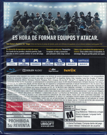 Tom Clancy's Rainbow Six Siege - Deluxe Edition [PlayStation 4] PlayStation 4 Video Game Ubisoft   