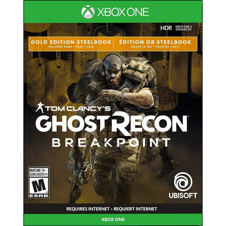 Tom Clancy's Ghost Recon: Breakpoint - Gold Edition SteelBook [Xbox One] Xbox One Video Game Ubisoft   