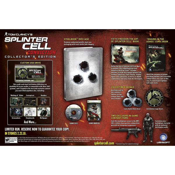 Tom Clancy's Splinter Cell: Conviction - Limited Collector's Edition [Xbox 360] Xbox 360 Video Game Ubisoft   