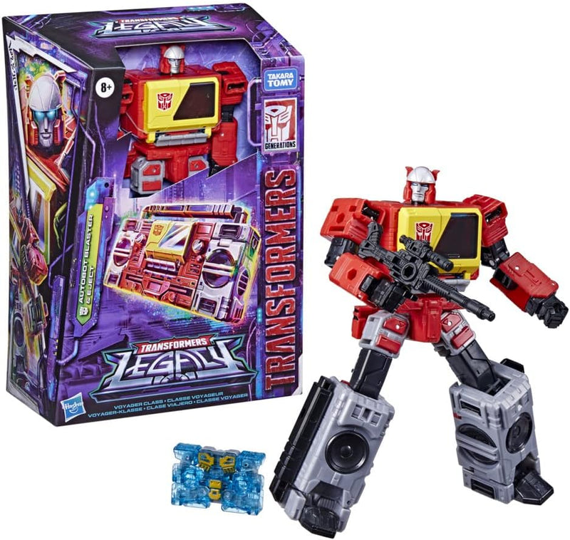 Transformers Toys Generations Legacy Voyager Autobot Blaster & Eject Action Figure [Toys, Ages 8+] Toys & Games Hasbro   