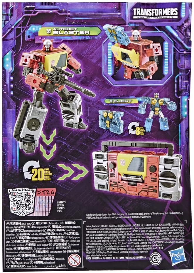 Transformers Toys Generations Legacy Voyager Autobot Blaster & Eject Action Figure [Toys, Ages 8+] Toys & Games Hasbro   