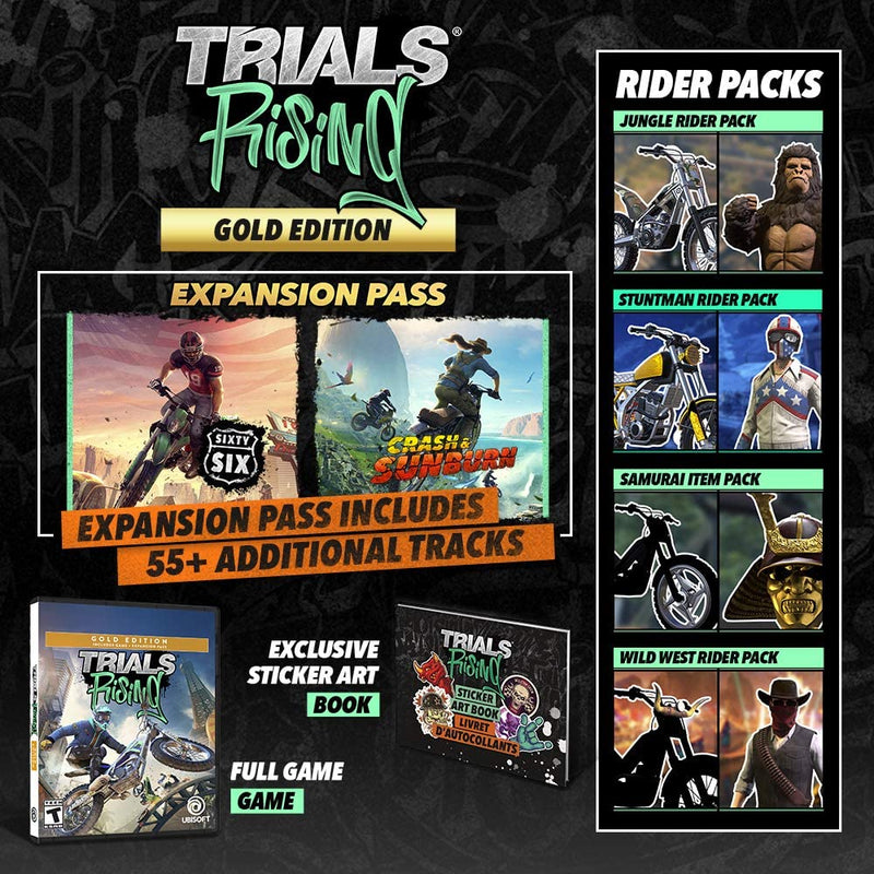 Trials Rising - Gold Edition [PlayStation 4] PlayStation 4 Video Game Ubisoft   