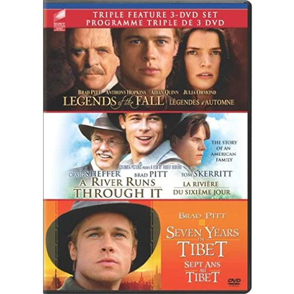 Triple Feature: Legends of the Fall / A River Runs Through It / Seven Years in Tibet [DVD Box Set] DVDs & Blu-Rays Sony Pictures   