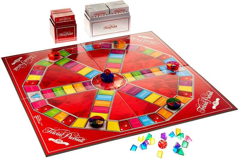 Trivial Pursuit 40th Anniversary Ruby Edition [Board Game, 2-6 Players] Board Game Hasbro   