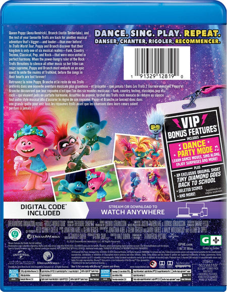 Trolls World Tour: Dance Party Edition [Blu-ray + DVD + Digital] DVDs & Blu-Rays Universal Studios   