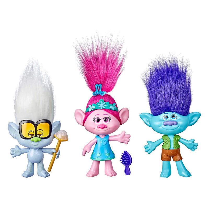 Trolls World Tour Friendship Pack - 3-Piece Doll Set [Toys, Ages 4+] Toys & Games Hasbro   