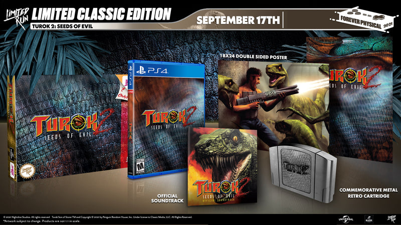 Turok 2: Seeds of Evil - Classic Edition - Limited Run #424 [PlayStation 4] PlayStation 4 Video Game Limited Run Games   