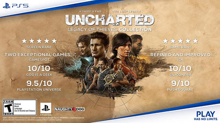 Uncharted: Legacy of Thieves Collection [PlayStation 5] PlayStation 5 Video Game Naughty Dog   