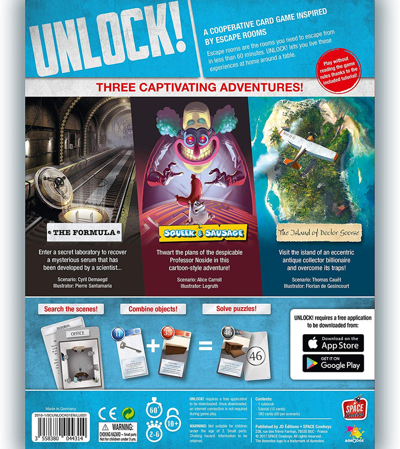 Unlock! Escape Adventures Card Game Space Cowboys   