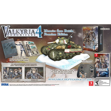 Valkyria Chronicles 4 - Memoirs from Battle Premium Edition [Nintendo Switch] Nintendo Switch Video Game SEGA   