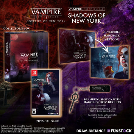 Vampire the Masquerade Coteries and Shadows of New York - Collector's Edition [Nintendo Switch] Nintendo Switch Video Game Funstock   