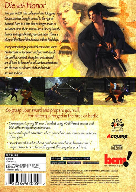 Way of the Samurai [PlayStation 2] PlayStation 2 Video Game Playstation   