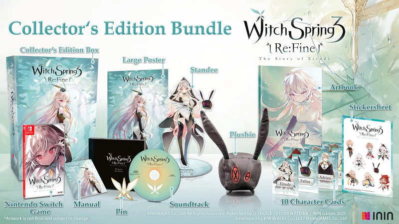 WitchSpring3 Re:Fine - The Story of Eirudy - Collector's Edition [Nintendo Switch] Nintendo Switch Video Game ININ Games   