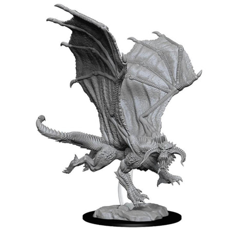 WizKids Dungeons & Dragons: Nolzur’s Marvelous Unpainted Miniatures - Young Black Dragon [Board Game Accessory] Board Game Wizards of the Coast   