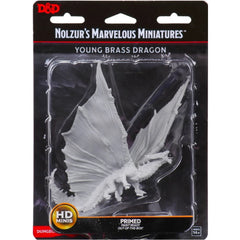 WizKids Dungeons & Dragons: Nolzur’s Marvelous Unpainted Miniatures - Young Brass Dragon [Board Game Accessory] Board Game Wizards of the Coast   