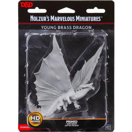 WizKids Dungeons & Dragons: Nolzur’s Marvelous Unpainted Miniatures - Young Brass Dragon [Board Game Accessory] Board Game Wizards of the Coast   