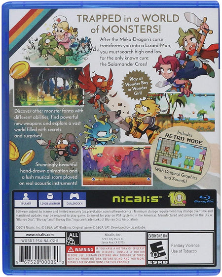 Wonder Boy: The Dragon's Trap [PlayStation 4] PlayStation 4 Video Game Limited Run Games