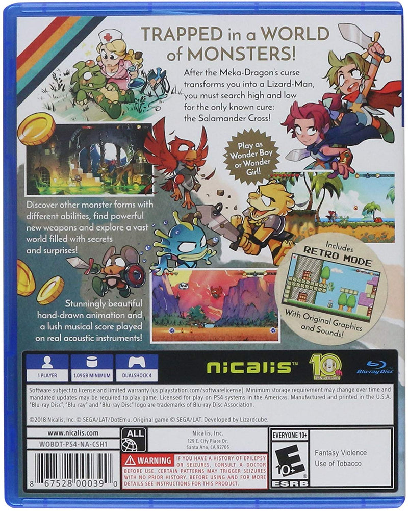 Wonder Boy: The Dragon's Trap [PlayStation 4] PlayStation 4 Video Game Limited Run Games