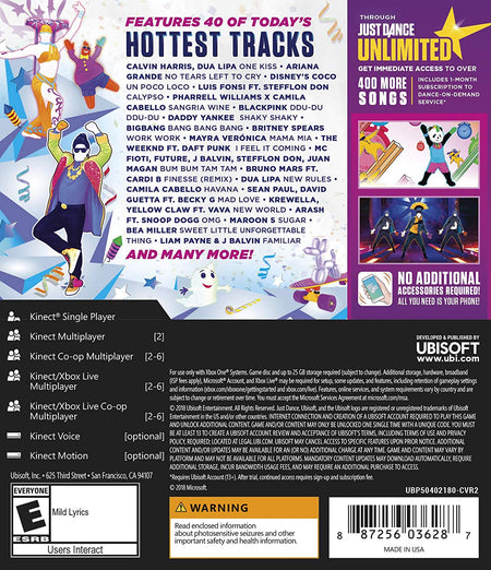 Just Dance 2019 [Xbox One] Xbox One Video Game Ubisoft   