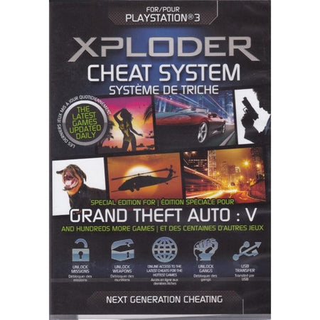 Xploder Cheat System For PlayStation 3 - Special Edition For Grand Theft Auto V + Hundreds More Games [PlayStation 3 Accessory] PlayStation 3 Accessories Xploder   