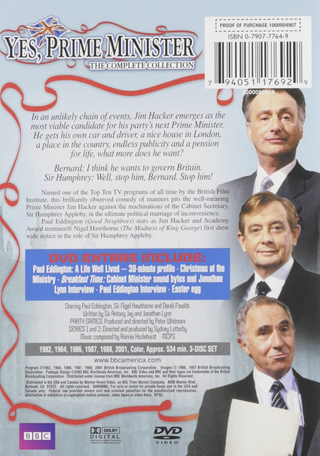 Yes, Prime Minister: The Complete Collection - Seasons 1-3 [DVD Box Set] DVDs & Blu-Rays BBC   