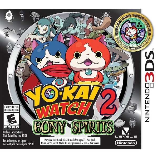 Yo-kai Watch 2: Bony Spirits [Nintendo 3DS] Nintendo 3DS Video Game Nintendo   
