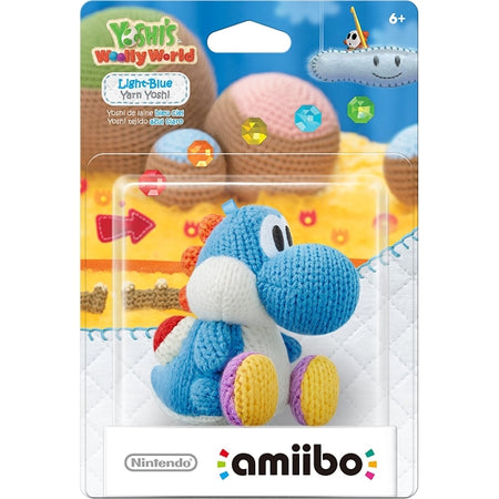 Light Blue Yarn Yoshi Amiibo - Yoshi's Woolly World Series [Nintendo Accessory] Nintendo Accessories Nintendo   