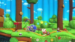 Yoshi's Woolly World + Light Blue Yarn Yoshi Amiibo [Nintendo Wii U] Nintendo Wii U Video Game Nintendo   