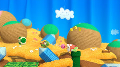 Yoshi's Woolly World + Light Blue Yarn Yoshi Amiibo [Nintendo Wii U] Nintendo Wii U Video Game Nintendo   