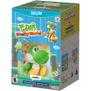 Yoshi's Woolly World + Green Yarn Yoshi Amiibo [Nintendo Wii U] Nintendo Wii U Video Game Nintendo   