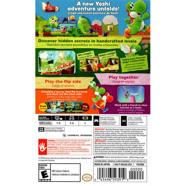 Yoshi's Crafted World [Nintendo Switch] Nintendo Switch Video Game Nintendo   