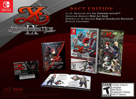 Ys IX: Monstrum Nox - Pact Edition [Nintendo Switch] Nintendo Switch Video Game NIS America   