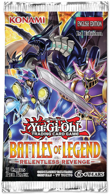 Yu-Gi-Oh! Trading Card Game: Battles of Legend - Relentless Revenge Booster Display Box 1st Edition - 24 Packs Card Game Konami   