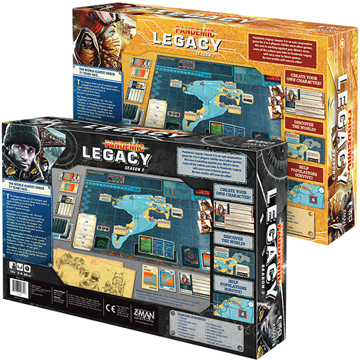 Pandemic Legacy: Season 2 - Black [Board Game, 2-4 Players] Board Game Z-Man Games   