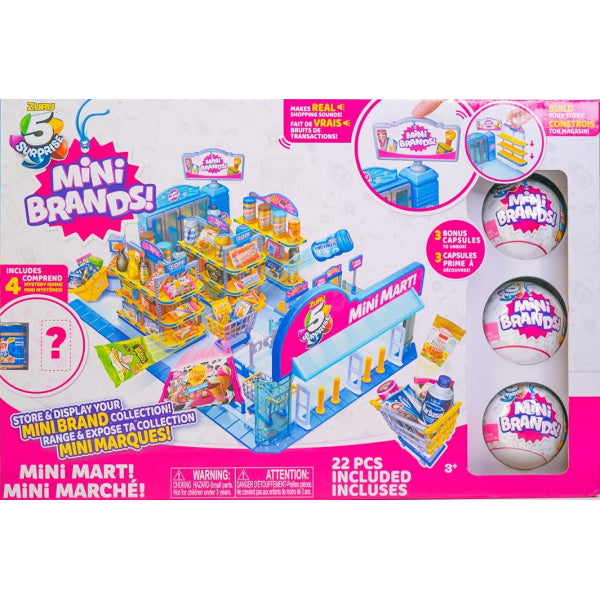 Zuru 5 Surprise Mini Brands Mini Mart w/ 3 Bonus Capsules [Toys, Ages 3+] Toys & Games ZURU   