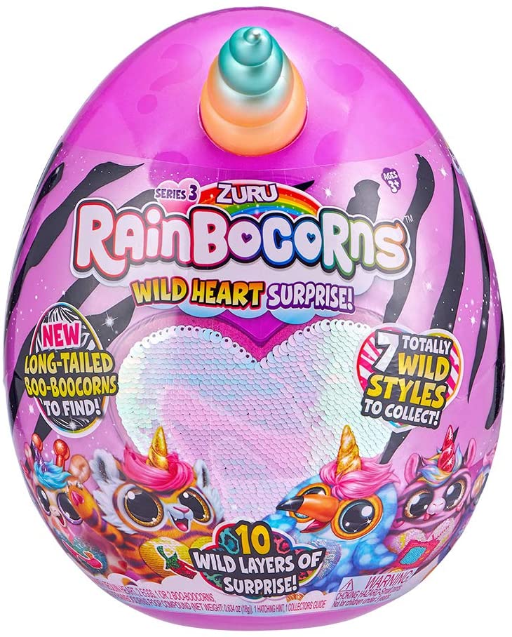 ZURU Rainbocorns Wild Heart Surprise Series 3 Mystery Egg [Toys, Ages 3+] Toys & Games ZURU   